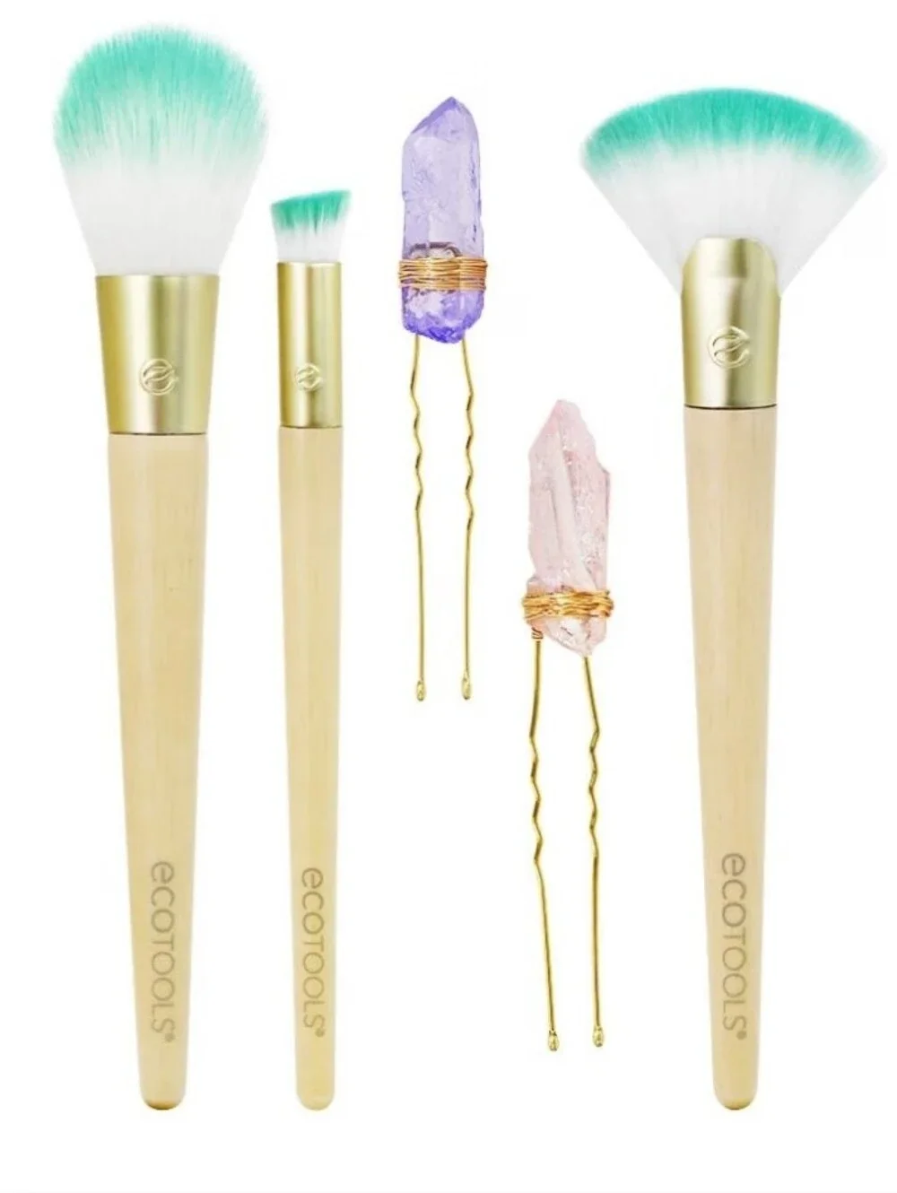 EcoTools Brush Sets. Glossy Finish Jade Infused Brush Set & Color Correcting Set